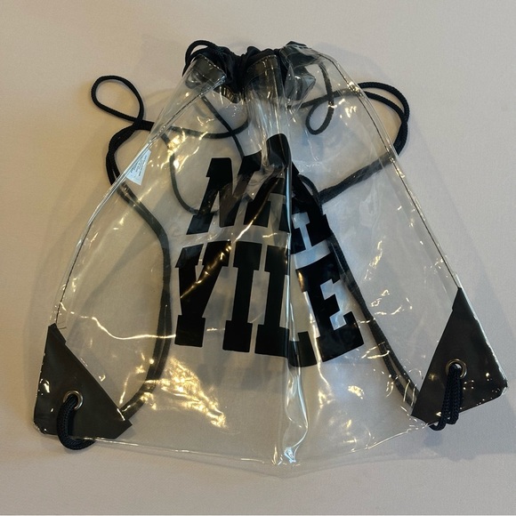 Handbags - NASHVILLE Clear and‎ Black Drawstring Bag NWT